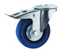 Blue Artificial Rubber Wheel Caster / Industrial Caster