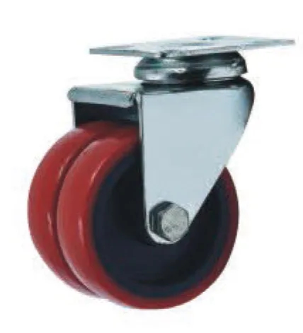 Double Wheel Caster PU Caster