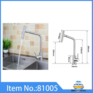Stainless Steel Kitchen Faucets Hot Cold Taps Sink Mixer
