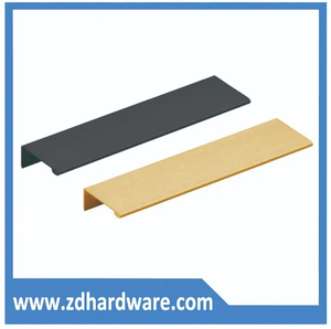 Aluminum Pulls Profiles Handle Kitchen Cabinet Hardware Accessories Furniture Fittings Door Knobs Gold Black Handles