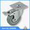 Fixed Grey Rubber Industrial Caster Wheel