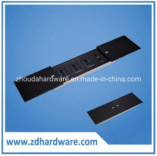 Slide Cover Multifunction Wire Box / Desktop Cable Socket