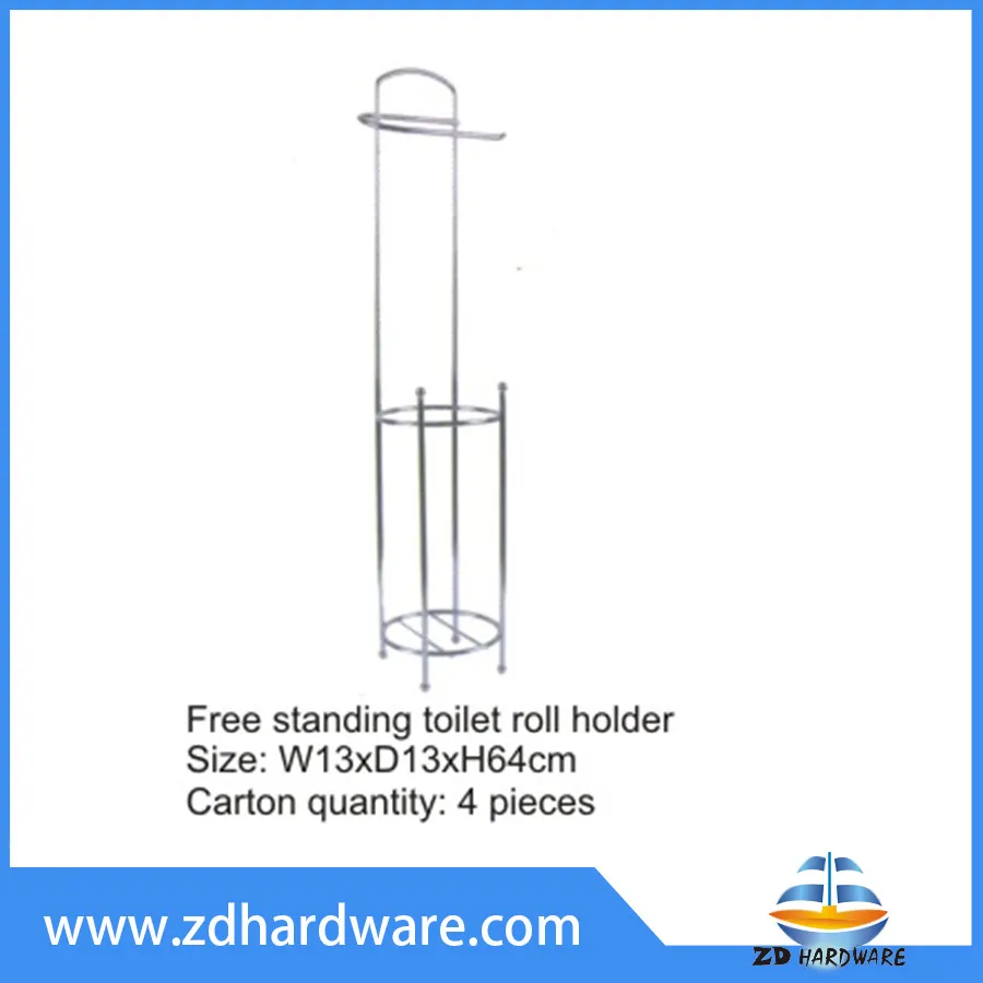Free Standing Toilet Roll Holder Bathroom Hardware Wire Ware Fittings