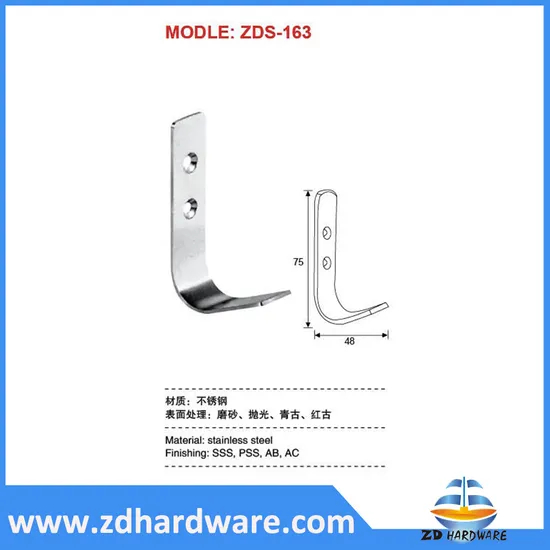 Stainless Steel J Shape Hooks Cloth Hangers Furniture Fittings Accessories