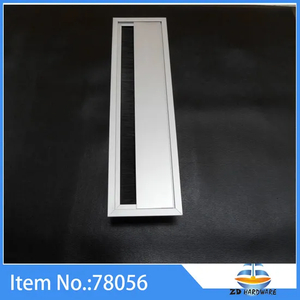 80*350mm Aluminum Office Compter Table Wire Cover Box Cable Outlet Box