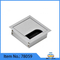 80*80mm Aluminum Alloy Office Table Hole Cover Cable Grommet Cable Insert Box