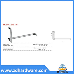 Stainless Steel Bathroom Handles Glass Door Big Pull Furniture Fittings Hardware