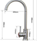 Stainless Steel 304 One Handle Hot Cold Mixer Faucets Kitchen Sink Taps