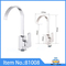 Stainless Steel Square Kitchen Sink Faucets One Handle Hot Cold Bathroom Taps