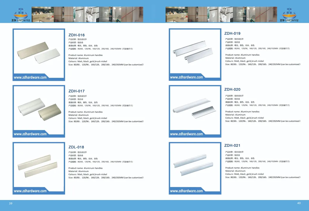 Aluminum Profiles Decoration Cabinet Drawer Door Pulls Furniture Hardware Kitchen Fittings Perfect Prices Accessories Gold Handle Manufacturer High Quality