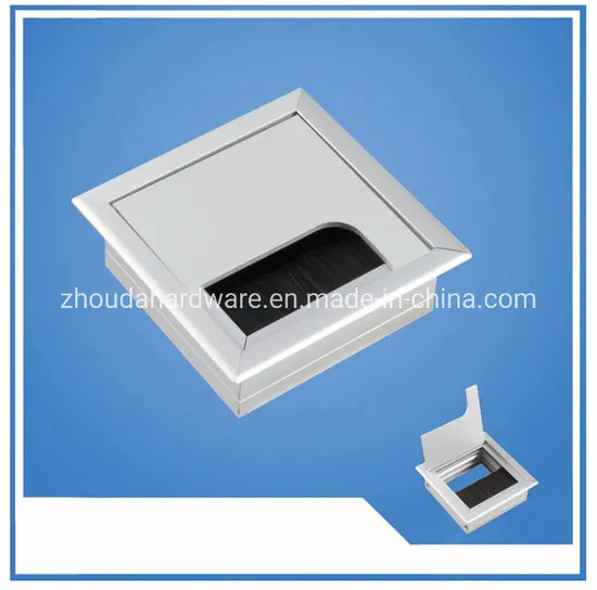 Aluminum Cable Outlet Box / Office Desk Cable Grommet