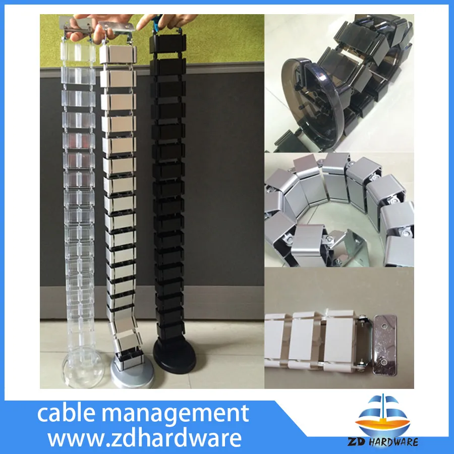 Office Cable Management Desk Accessories White Black Silver Transparent Color