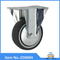 Grey Rubber Industrial Wheel Casters Factory Without Brake