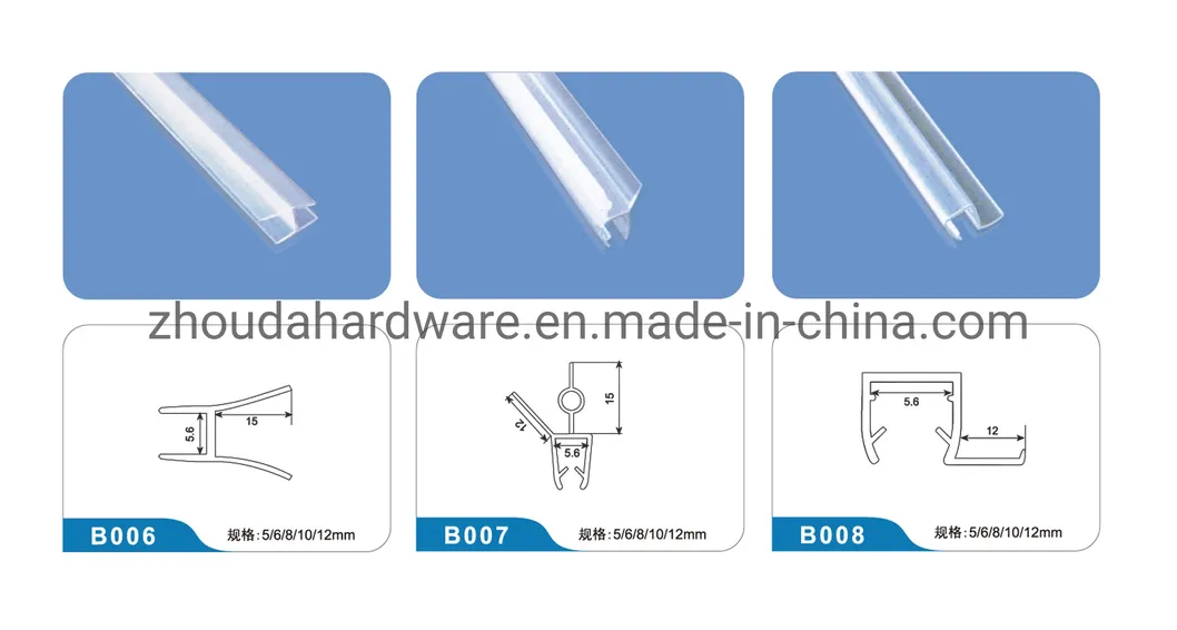 Bathroom Door Seals / Plastic Strips for Bathroom Door