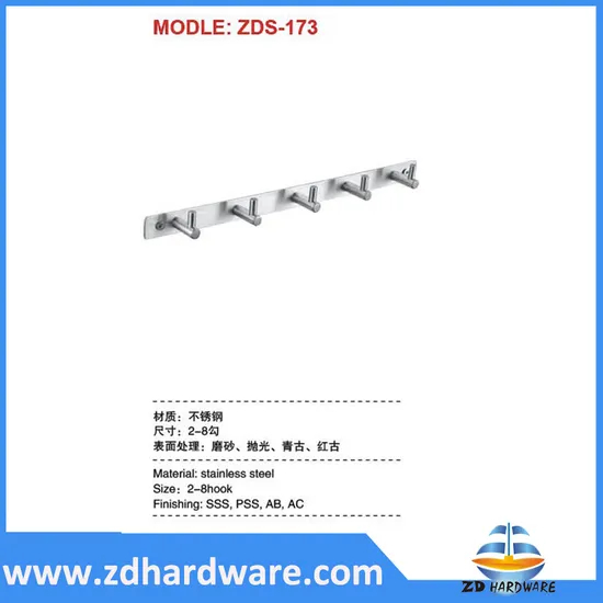 Stainless Steel Furniture Hooks Cloth Hanger Bathroom Accessories Factory