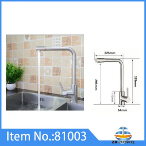 Stainless Steel 304 Kitchen Mixer Sink Faucets One Handle Cold Hot Bathroom Taps