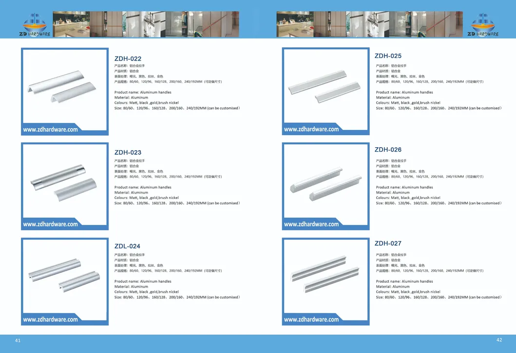 Aluminum Profiles Decoration Cabinet Drawer Door Pulls Furniture Hardware Kitchen Fittings Perfect Prices Accessories Different Color Handle Factory