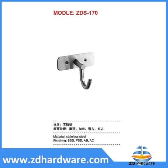 Stainless Steel Furniture Hook Clothes Hanger Bathroom Accessories Factory