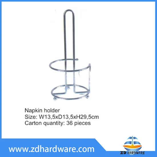Napkin Stand Holder Tissues Paper Rack Chrome Metal Wire Supporter Napkin
