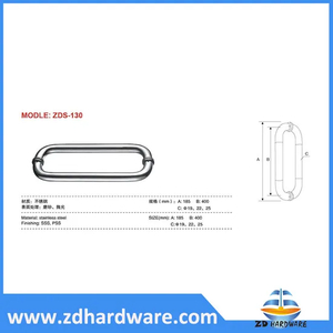 Stainless Steel Bathroom Handles Shower Glass Door Fittings Hardware