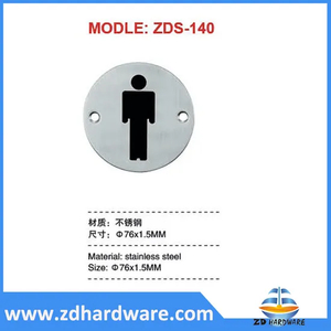 Toilet Square Signs Men Side Washroom Bathroom Door Marks