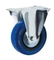 Blue Artificial Rubber Wheel Caster / Industrial Caster