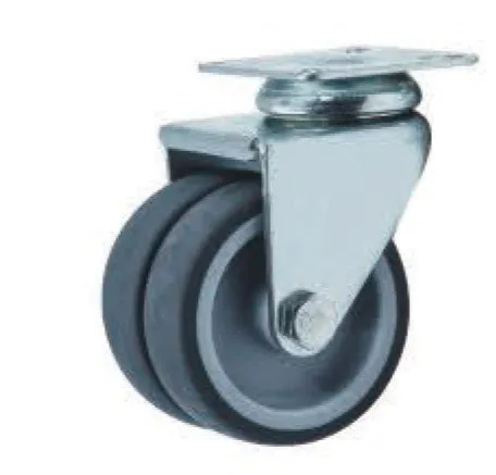 Double Wheel Caster TPR Caster