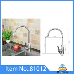 Stainless Steel Kitchen Sink Mixer Taps One Handle Hot Cold Bathroom Faucets