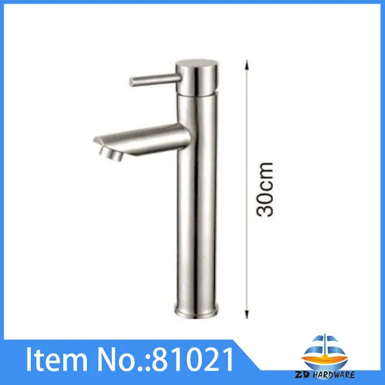 Factory New Style Stainless Steel Bathroom Basin Taps One Handle Faucets