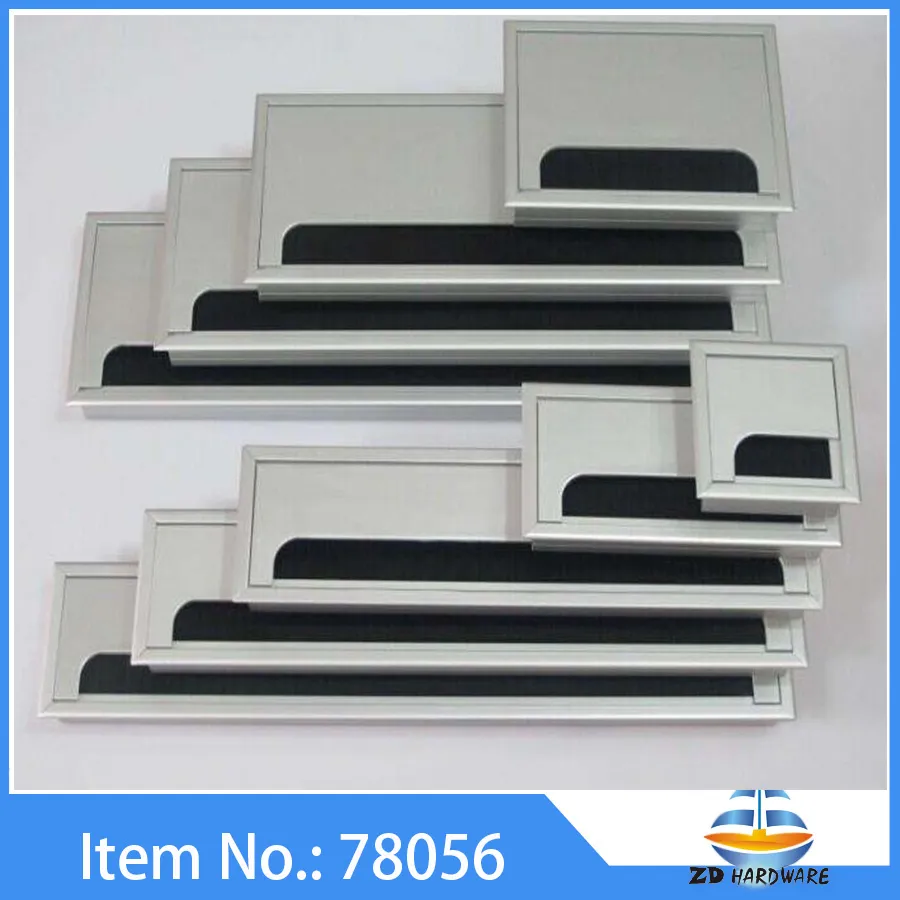 Aluminum Cable Inserts Wire Box Grommet Line Outlet Grommets for Office Desk