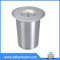 Plastic Body Stainless Steel Cover Bin Kitchen Worktop Bins Countertop Wast Bin