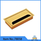 Aluminum Alloy Computer Gold Cable Outlet Box Desk Cable Insert Grommet Line Box