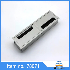 New Design Aluminum Office Desk Line Insert Box Line Box Cable Outlet Grommet