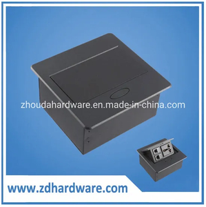 Aluminium Multi-Function Desktop Socket with Three Round Edges