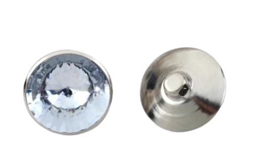 Elegant Crystal Button Decorative Nails for Stylish Furniture