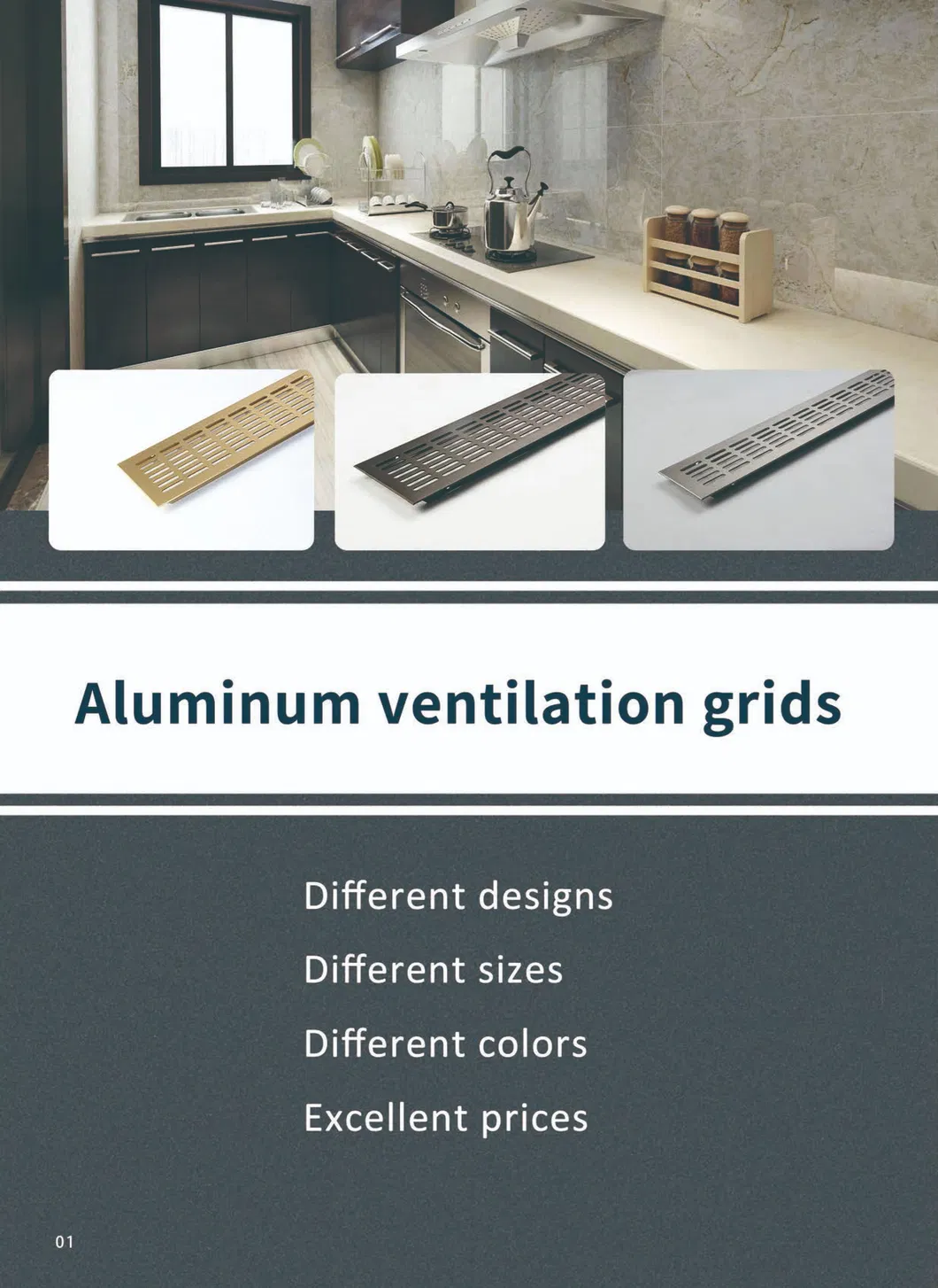 Aluminum Ventilation Grids / Cabinet Air Vent Holes