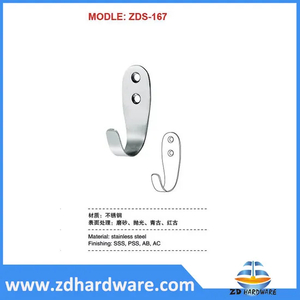 Stainless Steel Furniture Hook Cloth Hangers Bathroom Fittings Factory