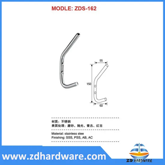 Stainless Steel Cloth Hangers Bathroom Hooks Wall Mounted J Shape Bathroom Fittings