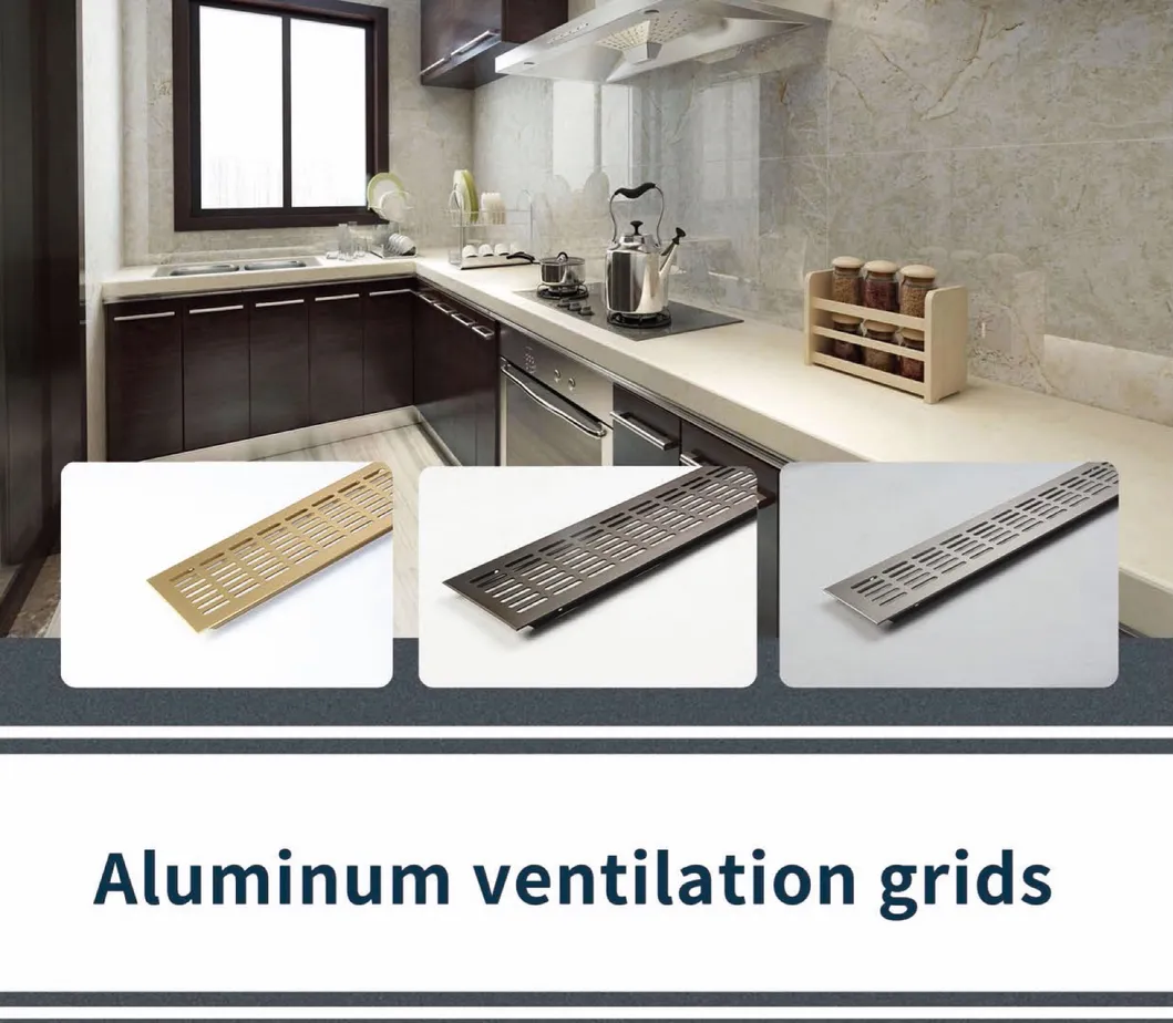 Aluminum Profile Aluminum Ventilation Grills Air Vents Grids Kitchen Accessories Air Outlet Grille