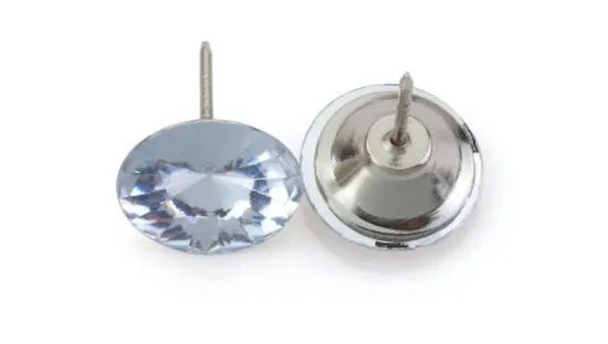 Crystal Decorative Nails for Furniture Decoration, Crystal Knob