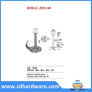 Stainless Steel Door Stoppers Gate Stops Holders with Hooks Furniture Hardware Fittings Stopper