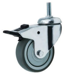 TPR Wheel Casters with Screw Brake